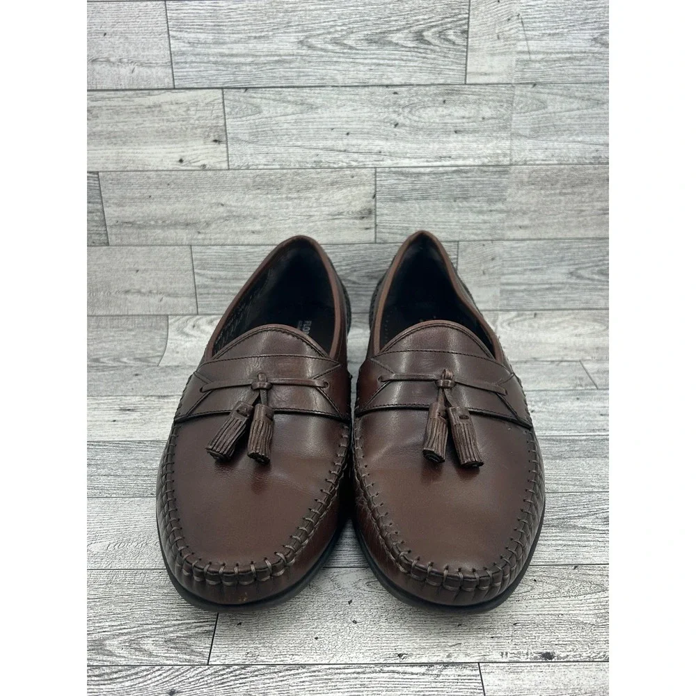 Florsheim Men 11661 200 Brown Leather Tassel Loafer Shoes Size 9‎ EEE Extra Wide